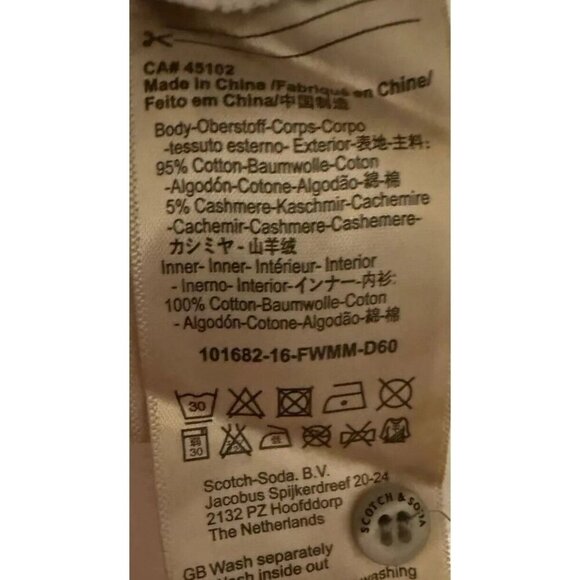 Scotch & Soda Henley Sweater With Thermal Interior Cotton Cashmere - Picture 6 of 7